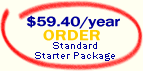 Order Web Hosting Starter Package for only $59.40/year